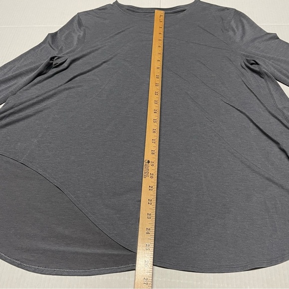 Lululemon Long Sleeve Top Athletic Lifted Balance Oversized Grey Womens Sz 6/8 - Picture 10 of 10
